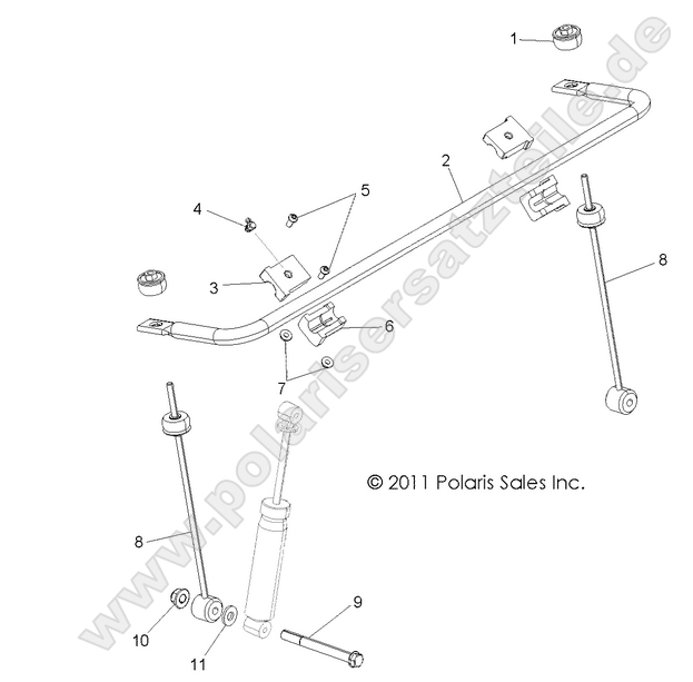 SUSPENSION, STABILIZER BAR, FRONT SUSPENSION, STABILIZER BAR, FRONT