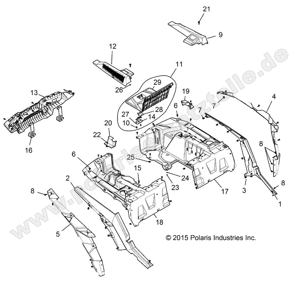 BODY, REAR RACK AND FENDERS BODY, REAR RACK AND FENDERS
