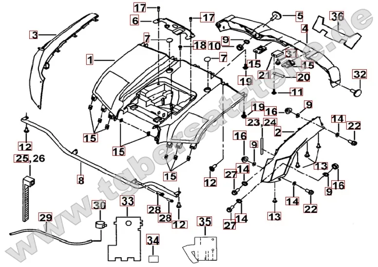 Heckverkleidung Heckverkleidung