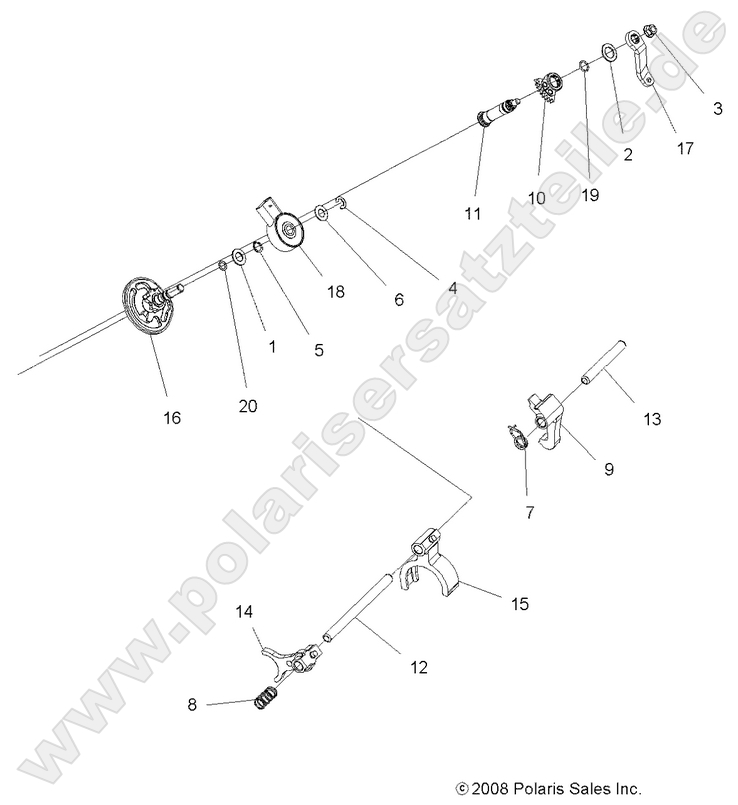 DRIVE TRAIN, MAIN GEARCASE SHIFT FORKS DRIVE TRAIN, MAIN GEARCASE SHIFT FORKS
