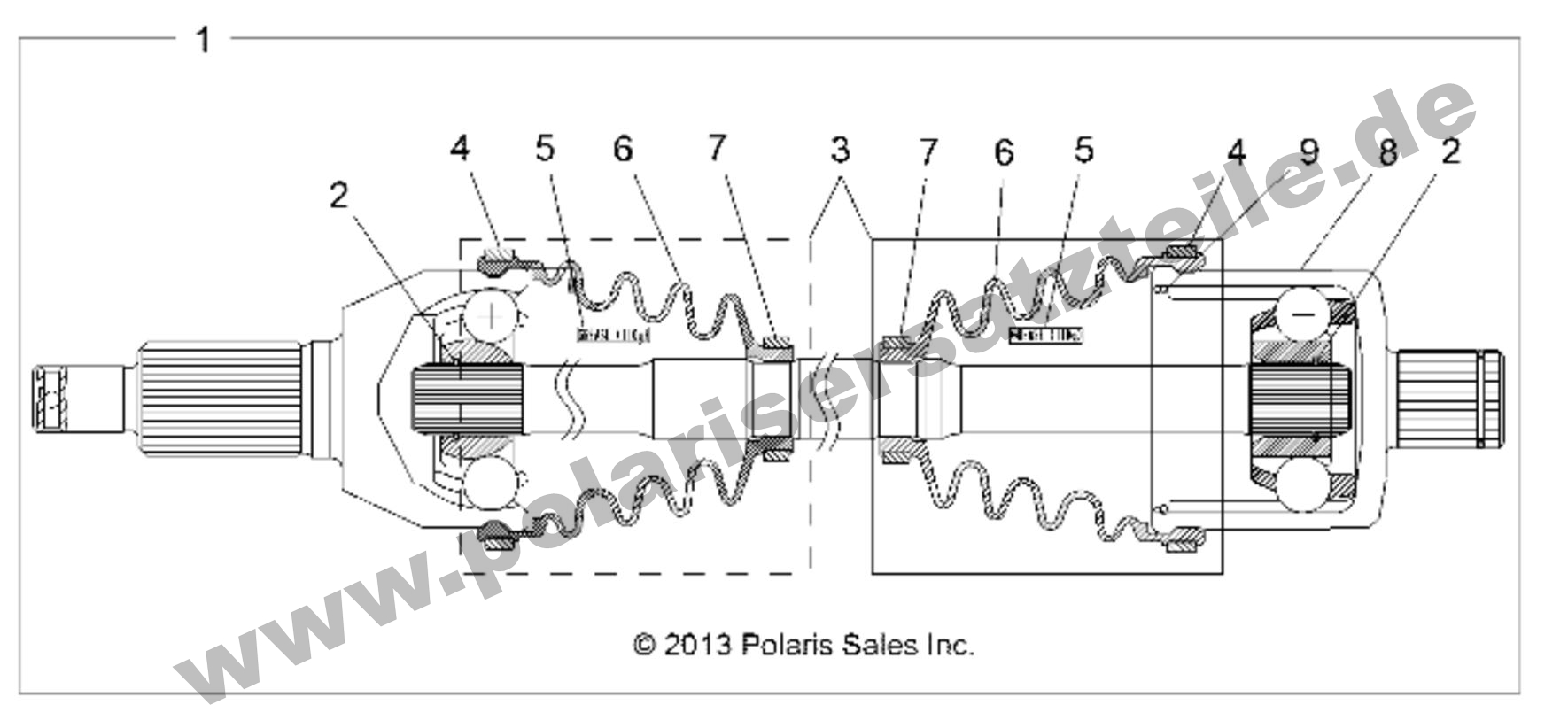 DRIVE TRAIN, REAR HALF SHAFT DRIVE TRAIN, REAR HALF SHAFT