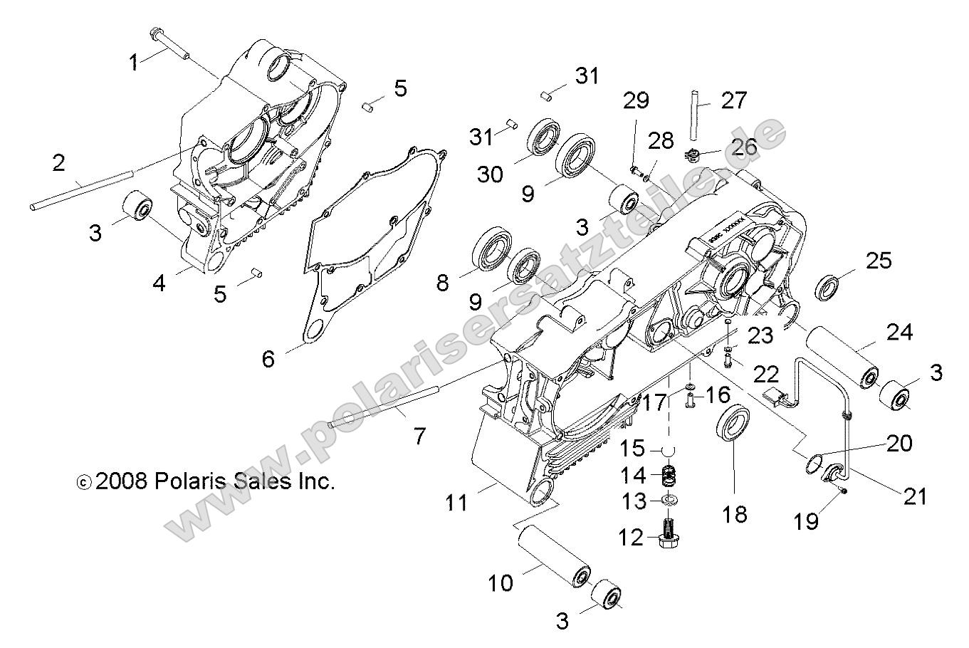 Engine, Crankcase Engine, Crankcase
