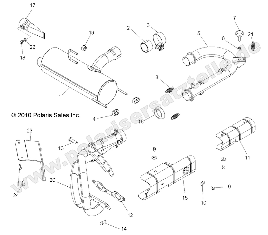 ENGINE, EXHAUST SYSTEM ENGINE, EXHAUST SYSTEM