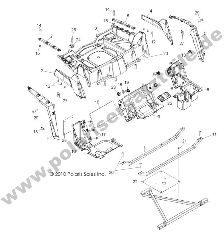 BODY, REAR RACK and FENDERS BODY, REAR RACK and FENDERS