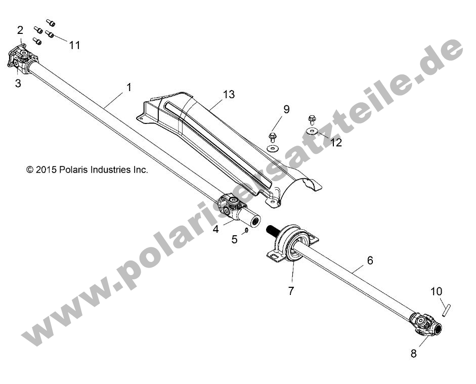 DRIVE TRAIN, FRONT PROP SHAFT DRIVE TRAIN, FRONT PROP SHAFT