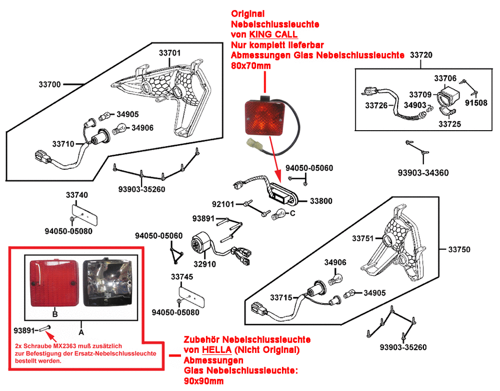 Rückleuchten & Kennzeichenleuchte Rückleuchten & Kennzeichenleuchte