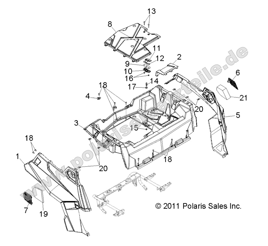 BODY, REAR RACK and FENDERS BODY, REAR RACK and FENDERS