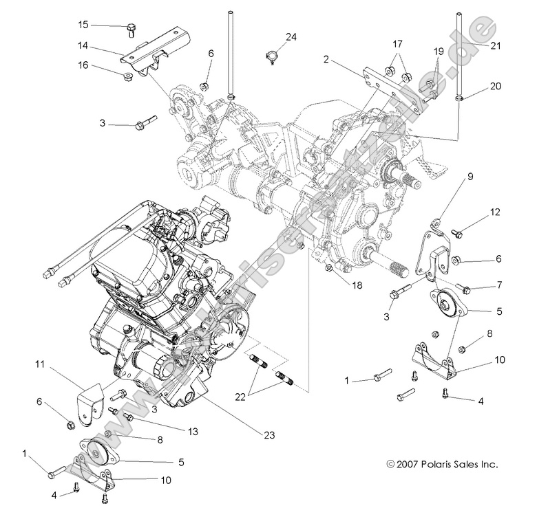 ENGINE, TRANSMISSION MOUNTING ENGINE, TRANSMISSION MOUNTING