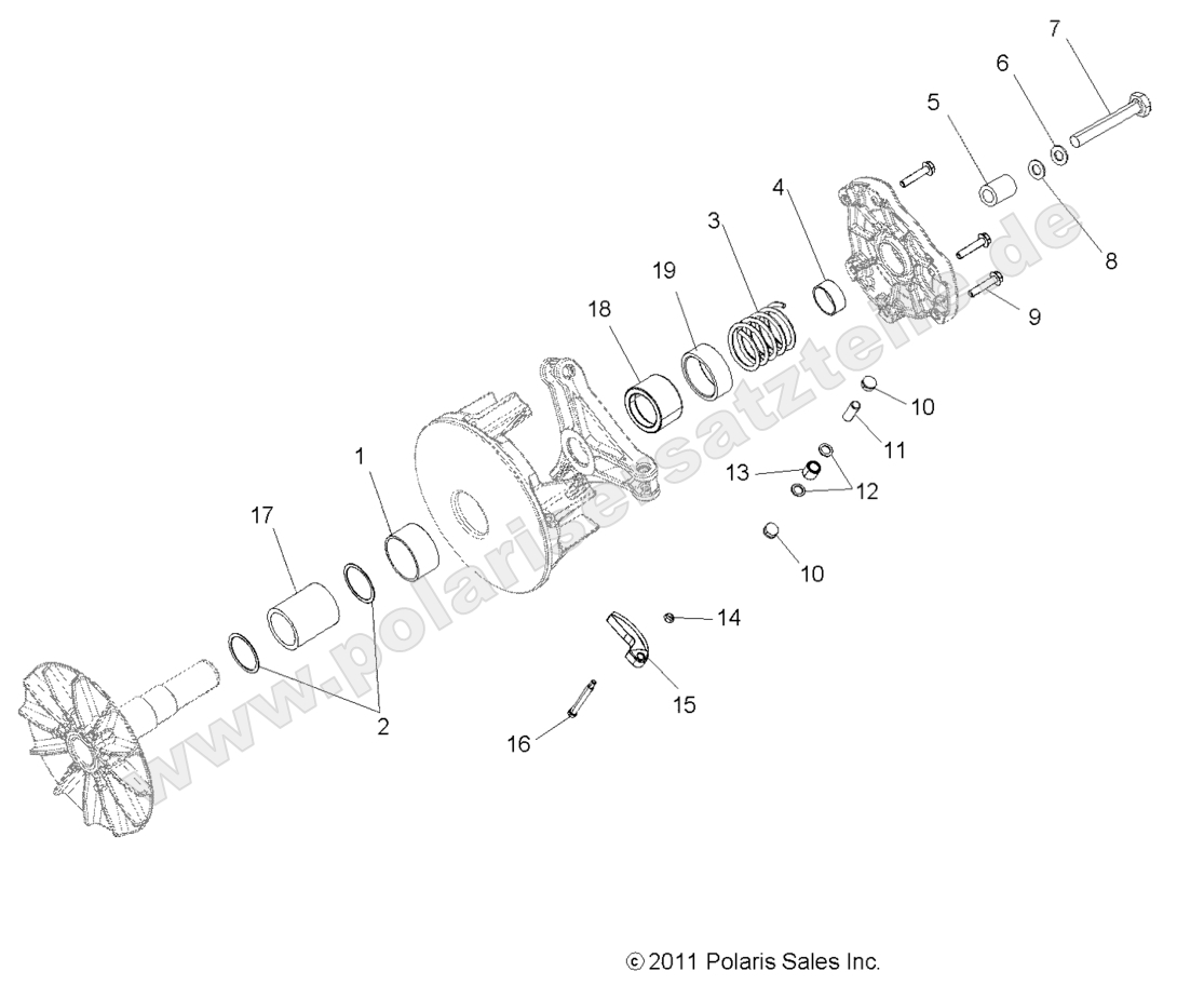 DRIVE TRAIN, PRIMARY CLUTCH DRIVE TRAIN, PRIMARY CLUTCH