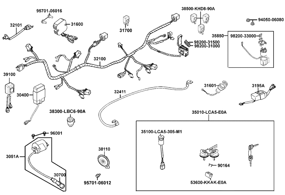 Kabelbaum, Elektrik & Schlosssatz Kabelbaum, Elektrik & Schlosssatz