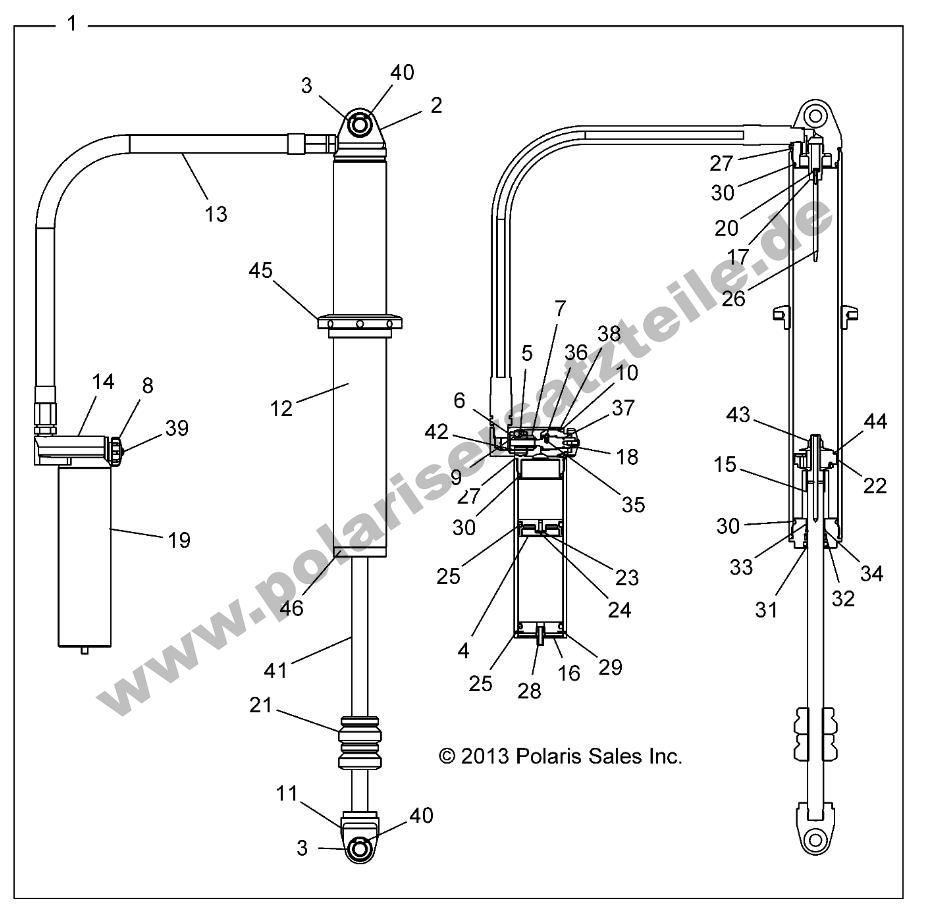 SUSPENSION, REAR SHOCK SUSPENSION, REAR SHOCK