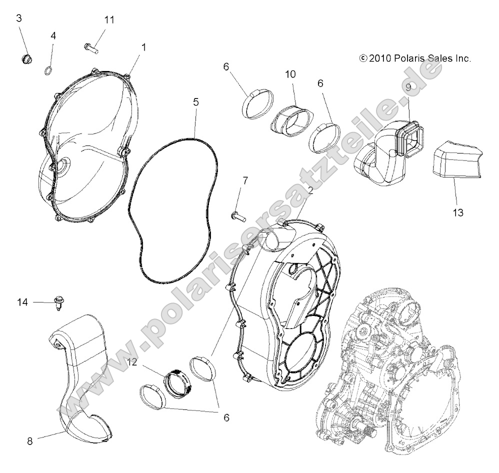 Body, Clutch Cover