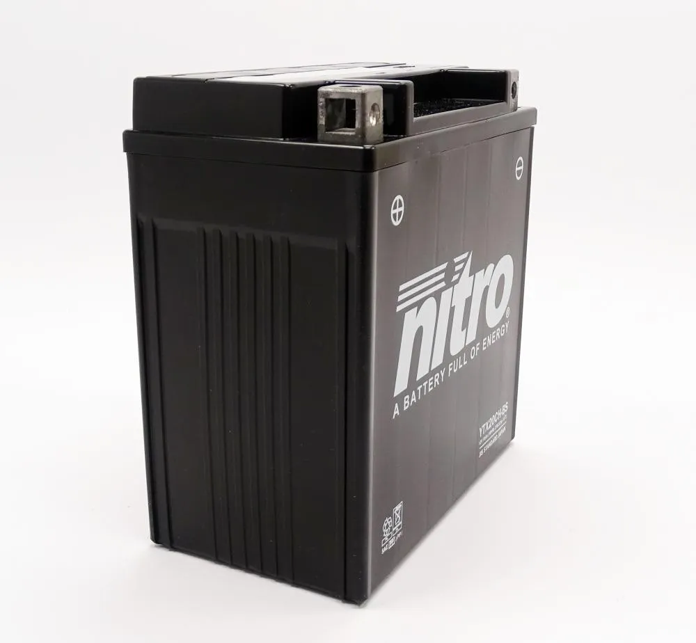 Nitro NTX20CH-BS / YTX20CH-BS AGM Batterie 12V 18AH - Einbaufertig (FTX20CH-BS)