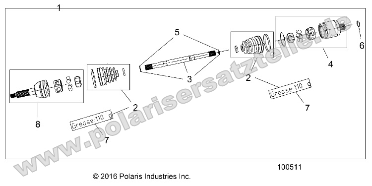 Drive Train, Rear Half Shaft Drive Train, Rear Half Shaft