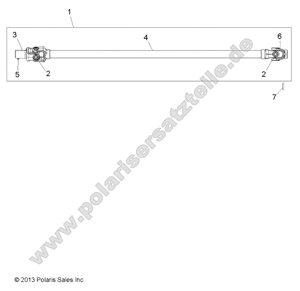Drive Train, Front Prop Shaft Drive Train, Front Prop Shaft