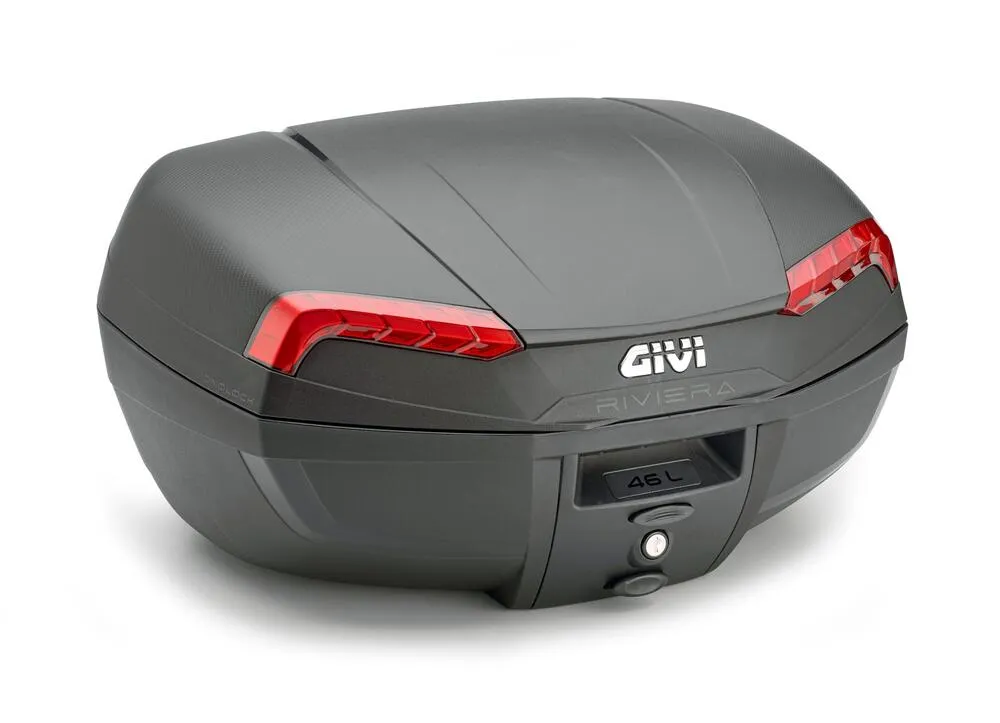 Givi Monolock Topcase E46 N Riviera - 46 Liter - schwarz - inkl. Montagekit