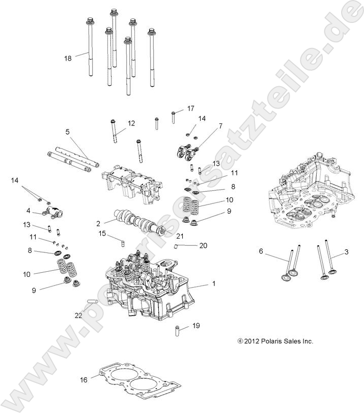 ENGINE, CYLINDER HEAD, CAM and VALVES