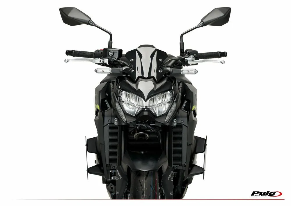 Puig Naked Side Downforce Spoiler - schwarz - Kawasaki Z650 2020-24 - 20328N
