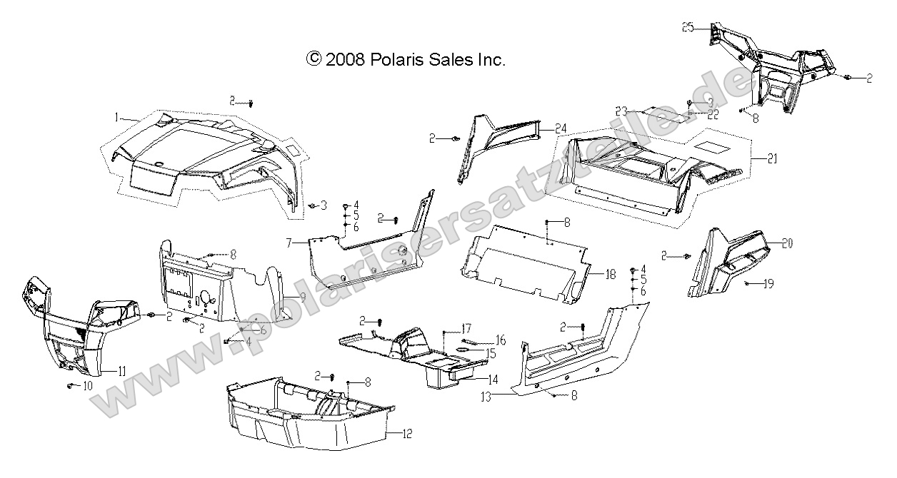 Body, Hood, Bumpers, Panels, Floor and Rack Body, Hood, Bumpers, Panels, Floor and Rack
