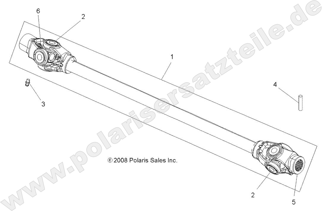 DRIVE TRAIN, PROP SHAFT, FRONT DRIVE TRAIN, PROP SHAFT, FRONT
