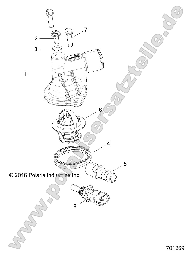 Engine, Thermostat and Cover Engine, Thermostat and Cover