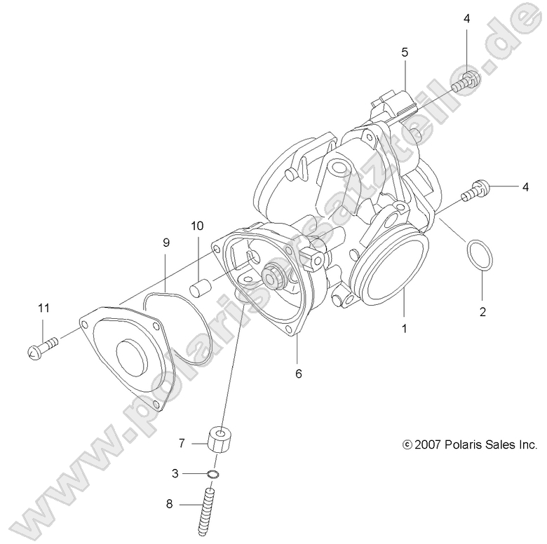 ENGINE, THROTTLE BODY ENGINE, THROTTLE BODY