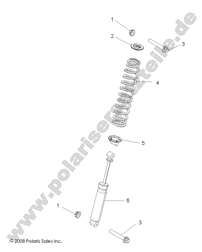 SUSPENSION, REAR SHOCK MOUNTING SUSPENSION, REAR SHOCK MOUNTING