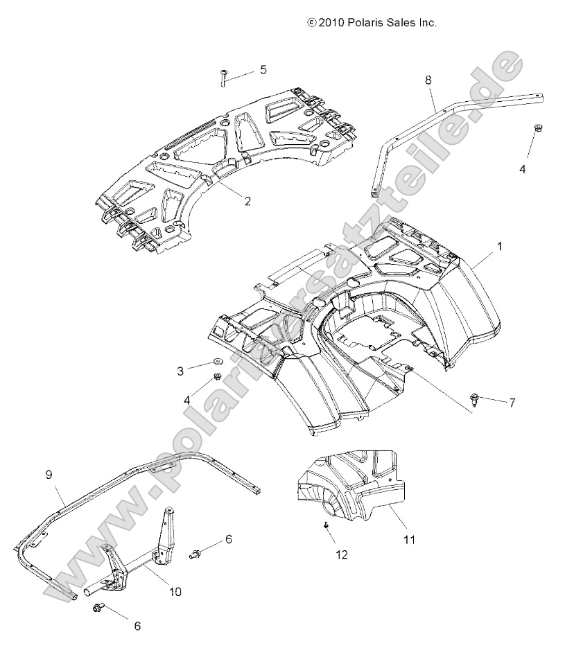 Body, Rear Cab and Rear Rack Body, Rear Cab and Rear Rack