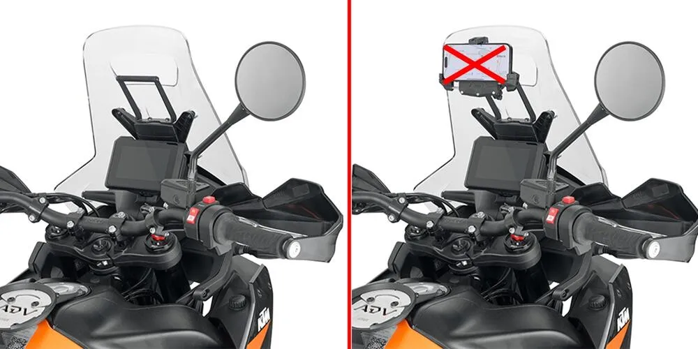 Givi-Querstange-fuer-Smartphone-Navihalterung-am-Windschild-KTM-790-890-Adventure-2023-FB7716-2 Givi Querstange für Smartphone & Navihalterung am Windschild - KTM 790 / 890 Adventure 2023-