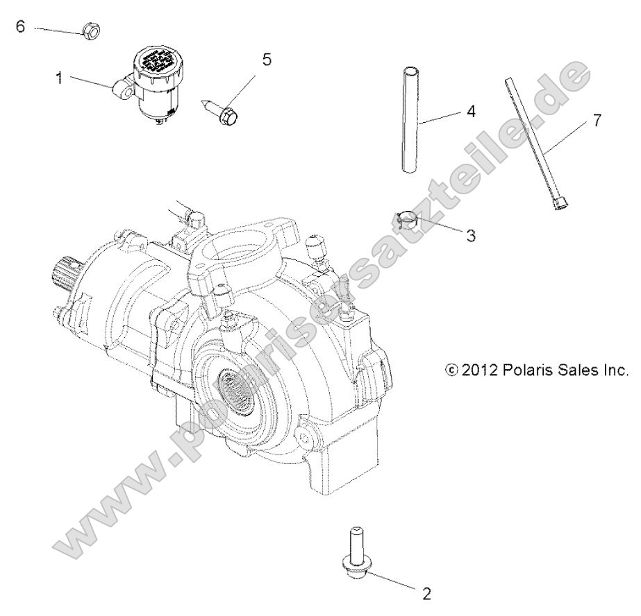 Drive Train, Gearcase Mounting, Front Drive Train, Gearcase Mounting, Front