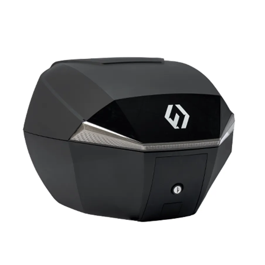 Furchtlos SHIELD S Basic Topcase - 35 Liter - schwarz/silber - inkl. Montagekit