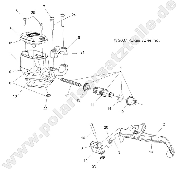 BRAKES, FRONT BRAKE LEVER and MASTER CYLINDER BRAKES, FRONT BRAKE LEVER and MASTER CYLINDER