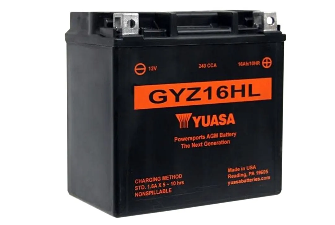 Yuasa GYZ16HL AGM Batterie High Performance 12V 16 AH (WC) ab Werk gefüllt