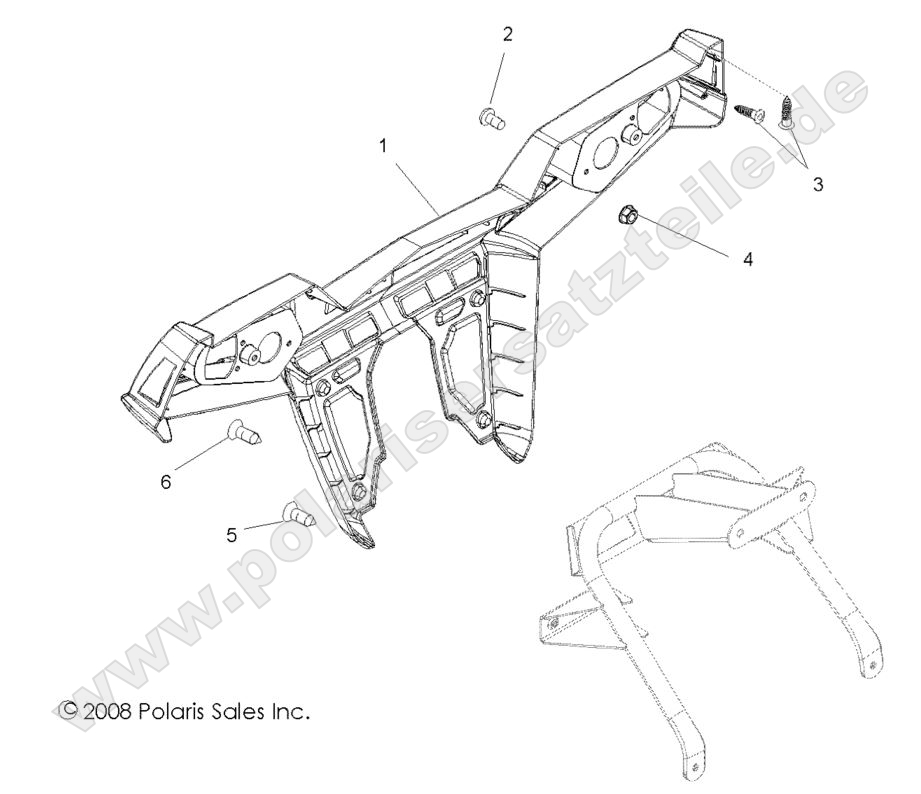 BODY, REAR BUMPER
