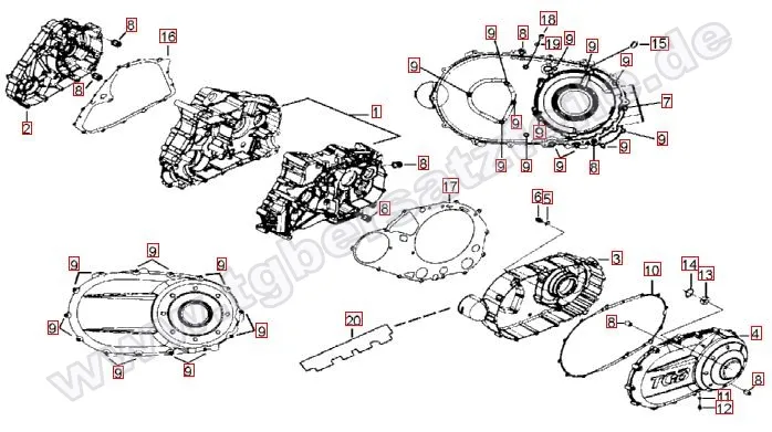 Motorgehäuse Motorgehäuse