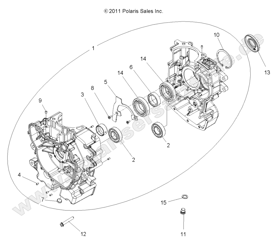 ENGINE, CRANKCASE ENGINE, CRANKCASE
