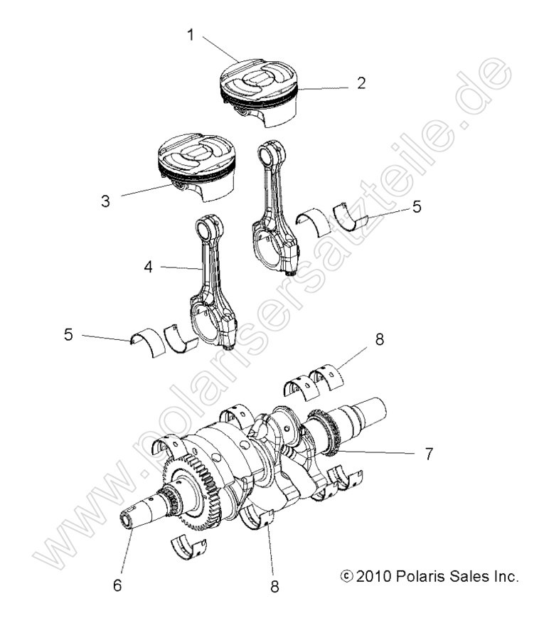 ENGINE, CRANKSHAFT and PISTON ENGINE, CRANKSHAFT and PISTON