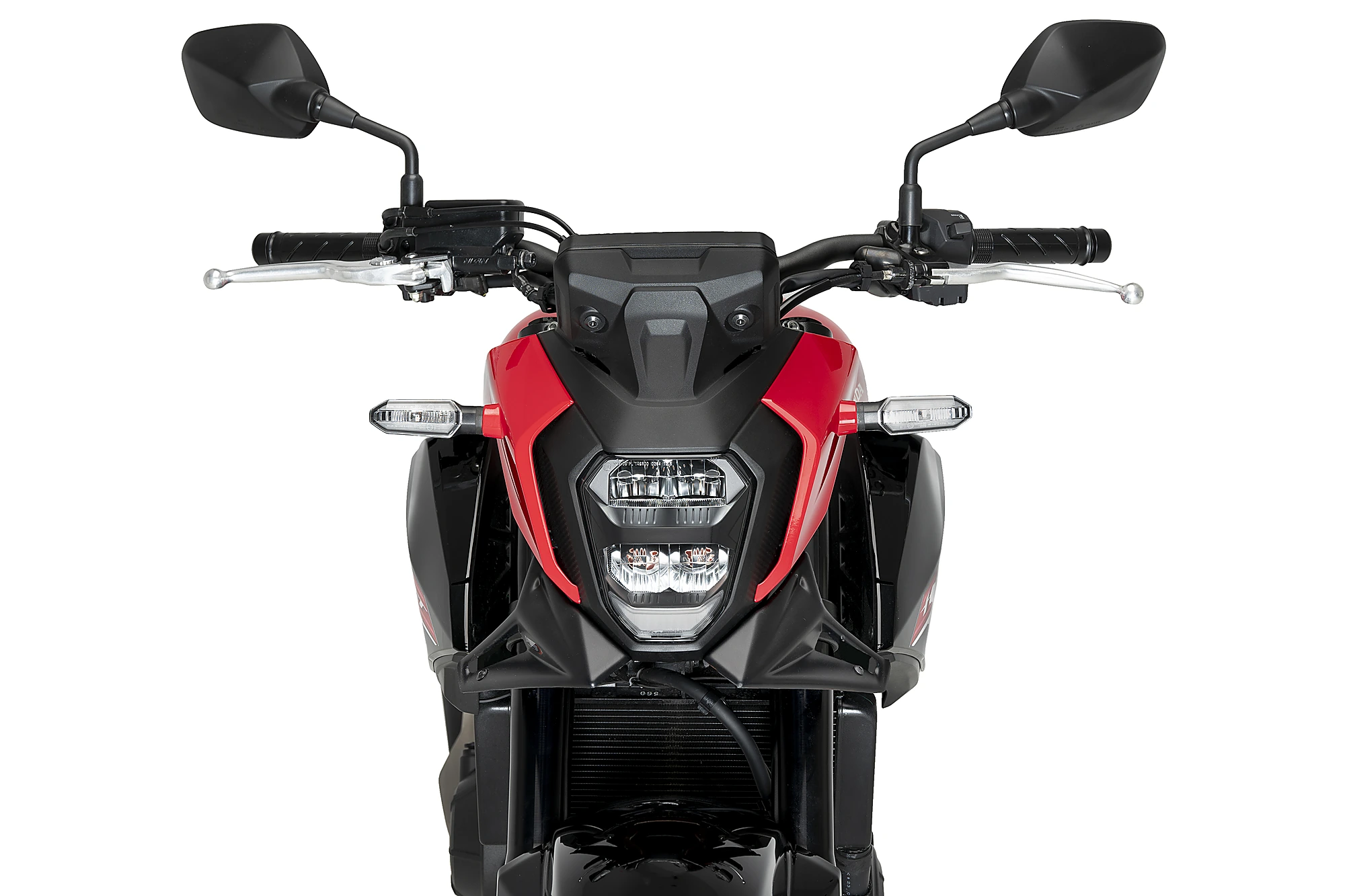 Puig Naked Front Downforce Spoiler - schwarz matt - Honda CB 500 Hornet 2024-26 - 21936J