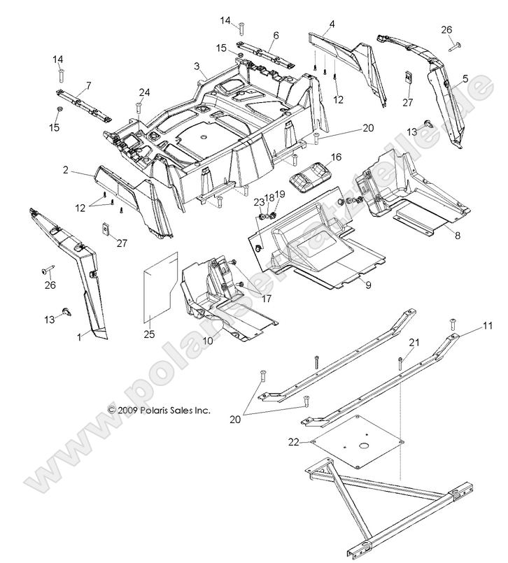 BODY, REAR RACK and FENDERS BODY, REAR RACK and FENDERS