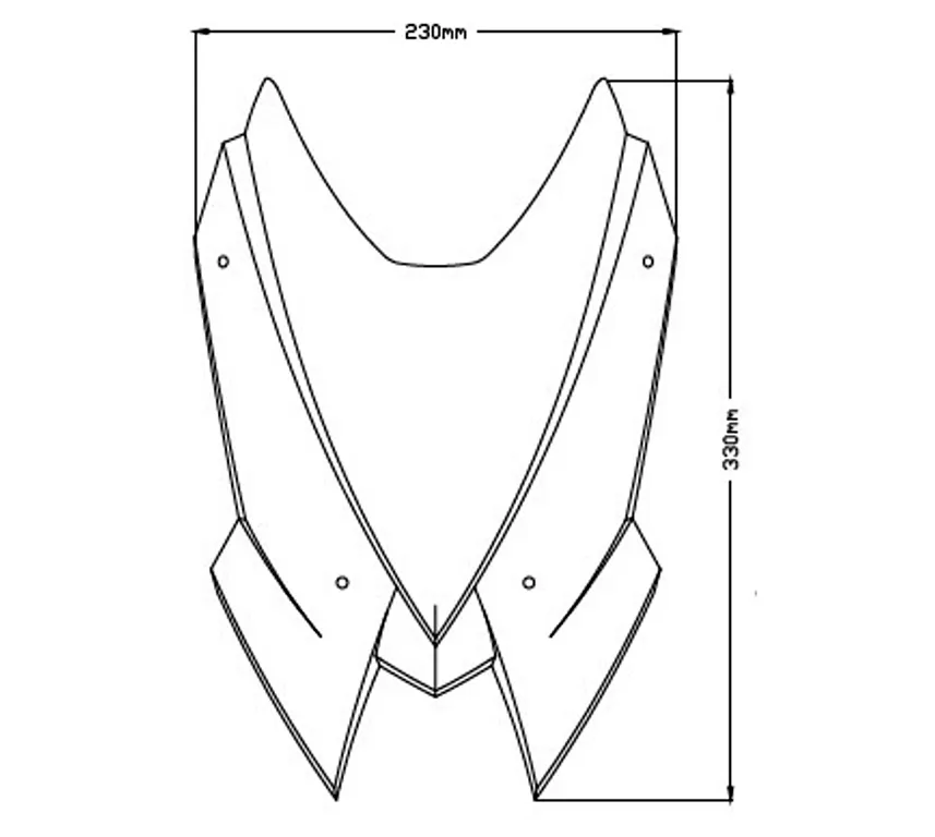 Puig Naked New Generation Sport Verkleidungsscheibe - Kawasaki Z650 2020-22