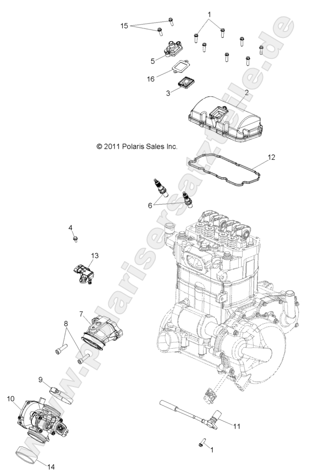 Engine, Throttle Body and Valve Cover Engine, Throttle Body and Valve Cover