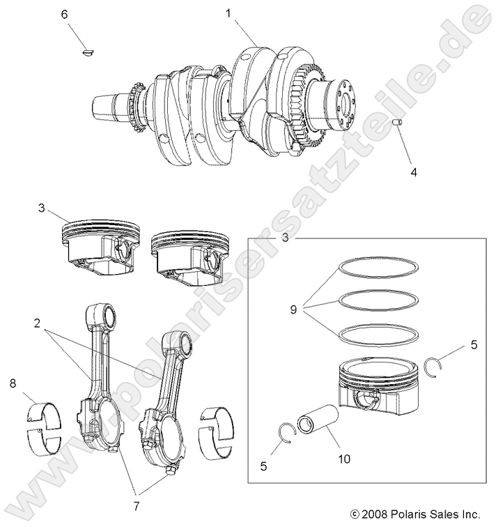 ENGINE, CRANKSHAFT and PISTON