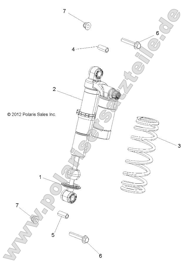 Suspension, Shock, Front, Mounting