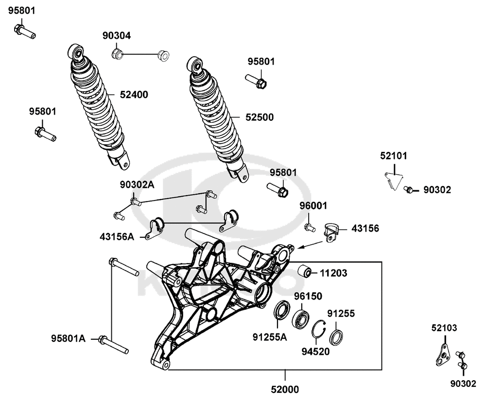 Stoßdämpfer hinten & Schwingarm Stoßdämpfer hinten & Schwingarm
