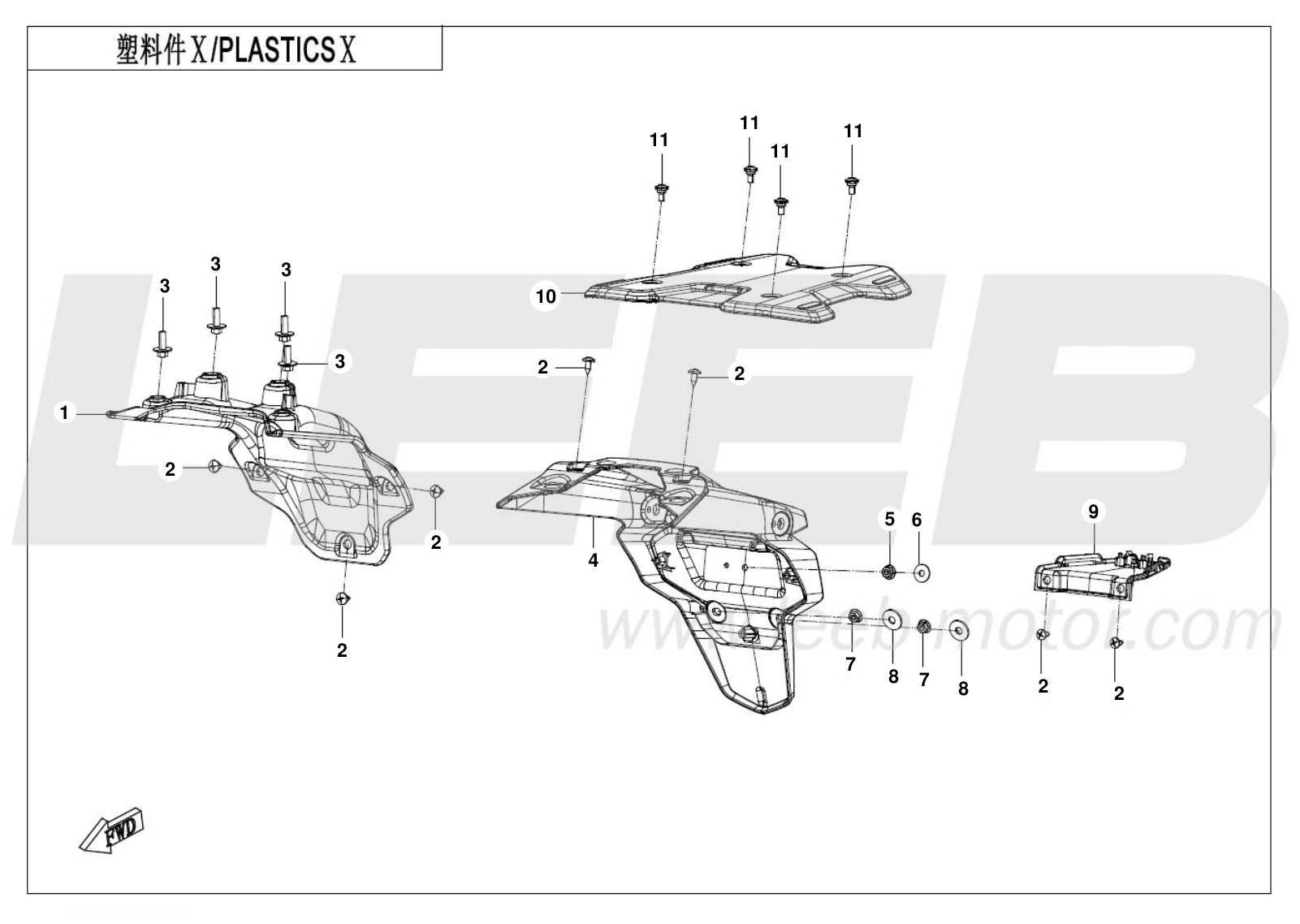 25-CF700-9AH-F04-10 PLASTICS X