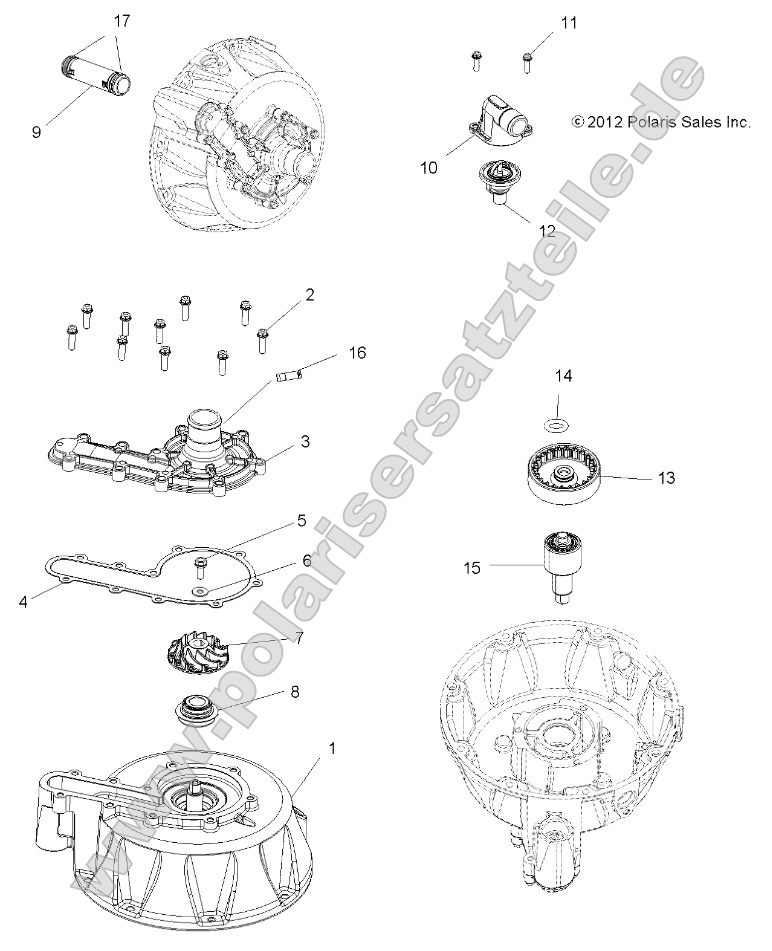 Engine, Cooling System and Water Pump Engine, Cooling System and Water Pump