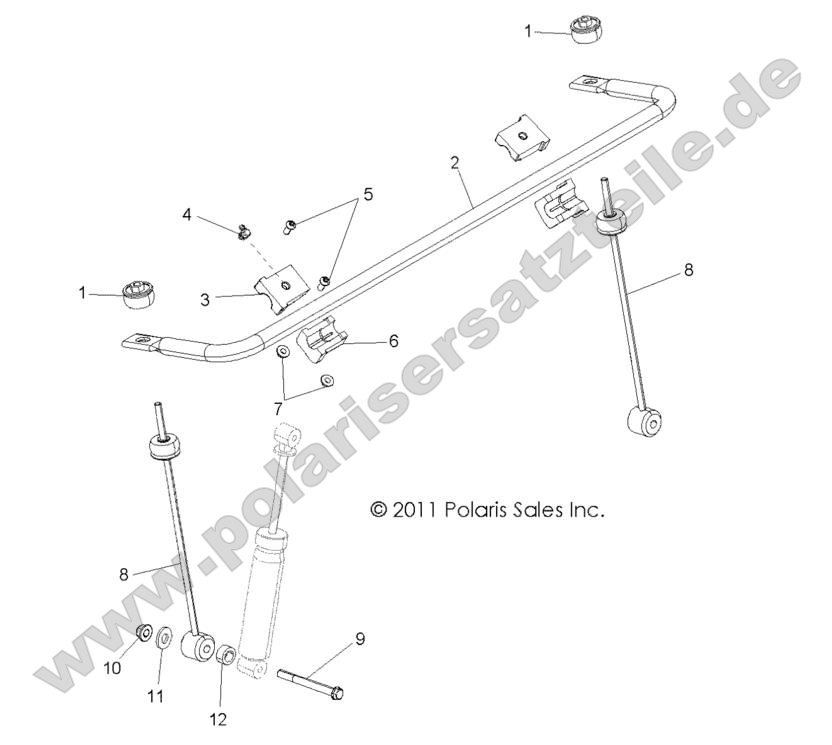 SUSPENSION, STABILIZER BAR, FRONT SUSPENSION, STABILIZER BAR, FRONT