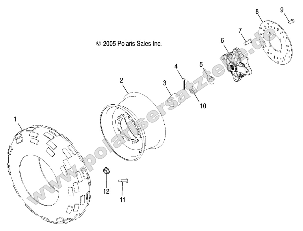 Wheels, Front Tire and Brake Disc
