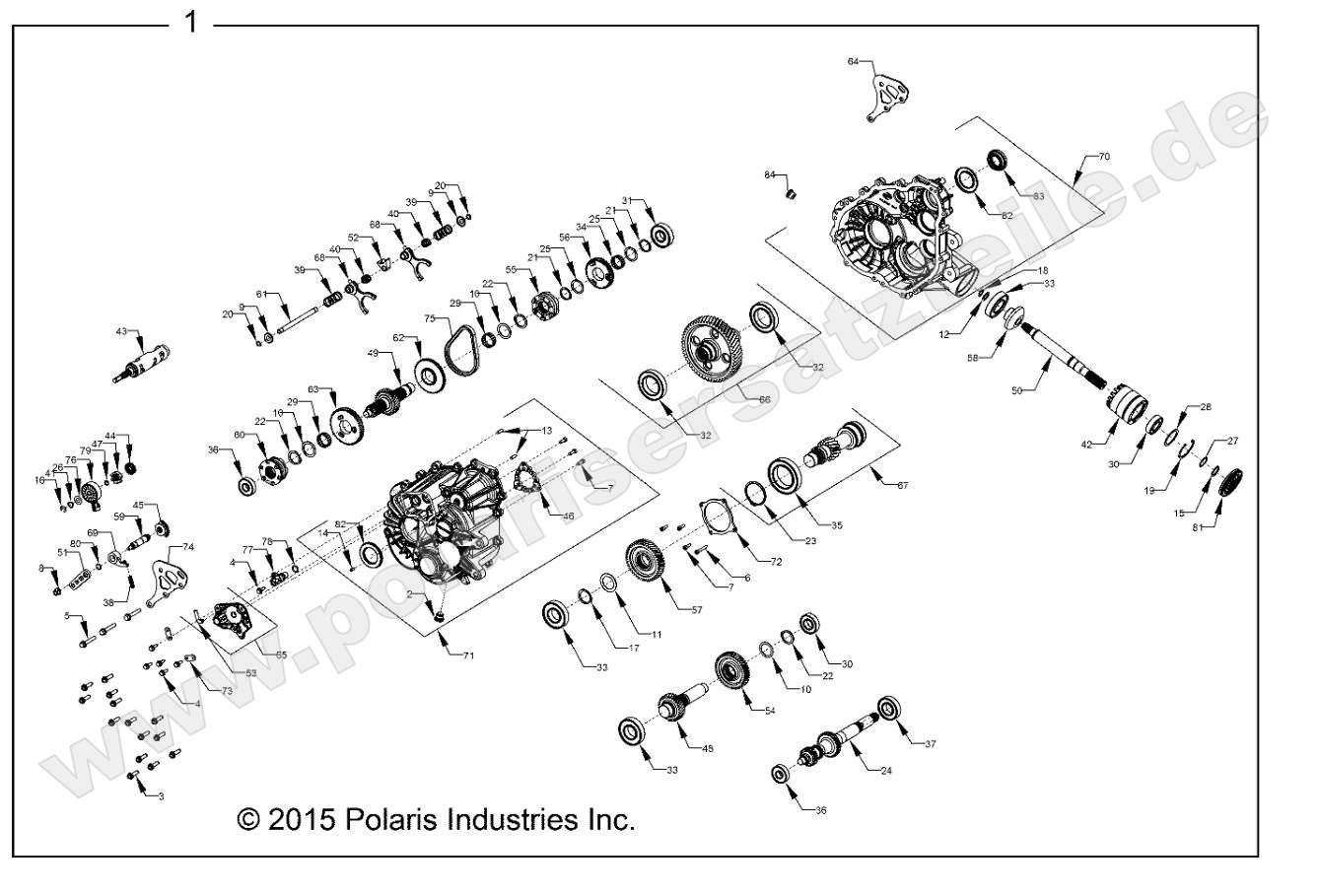 DRIVE TRAIN, MAIN GEARCASE INTERNALS DRIVE TRAIN, MAIN GEARCASE INTERNALS