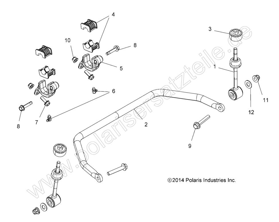 SUSPENSION, STABILIZER BAR, FRONT SUSPENSION, STABILIZER BAR, FRONT